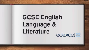 GCSE English  Language &amp;  Literature  EXAM DATES  English Literature  English Language Paper 1