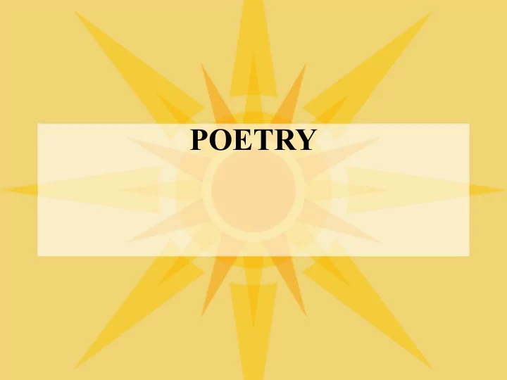 poetry