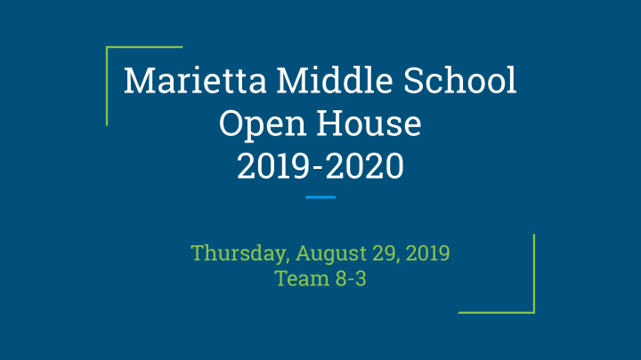 marietta middle school open house 2019 2020