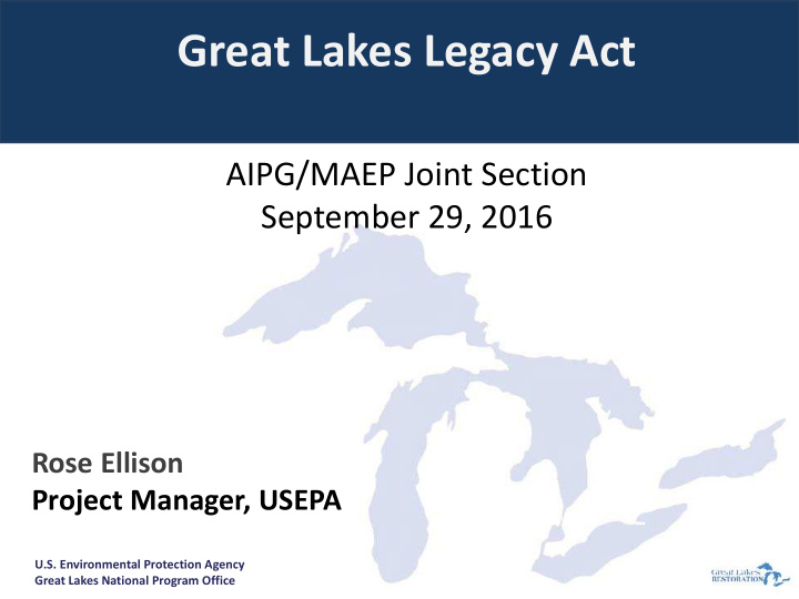 great lakes legacy act