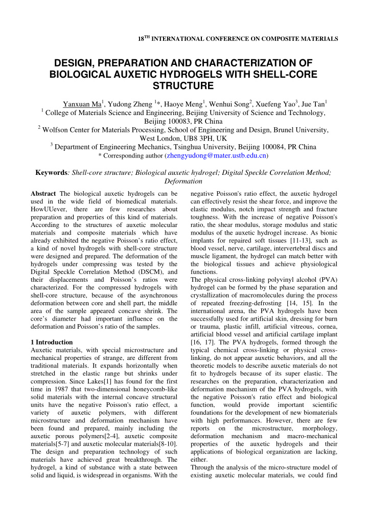 design preparation and characterization of biological