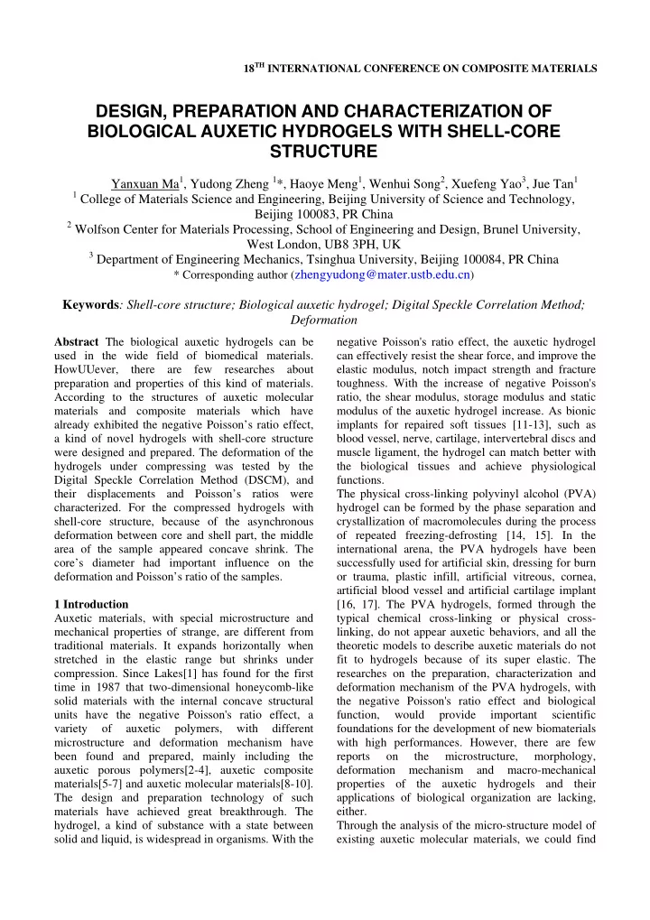 design preparation and characterization of biological