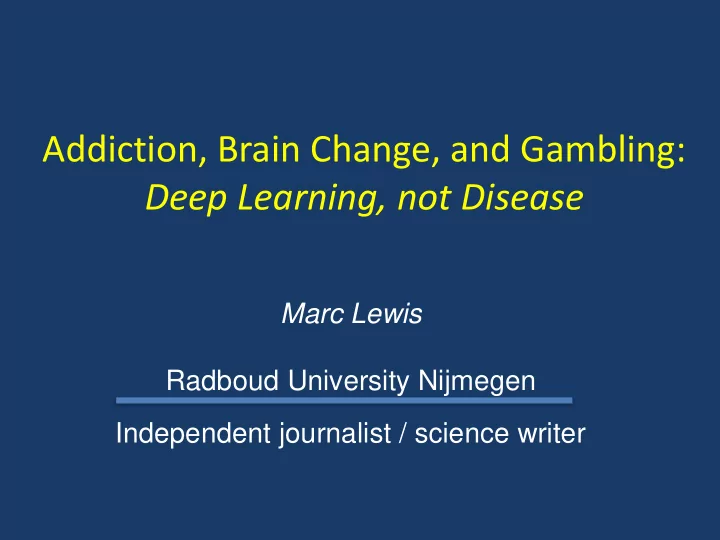 deep learning not disease