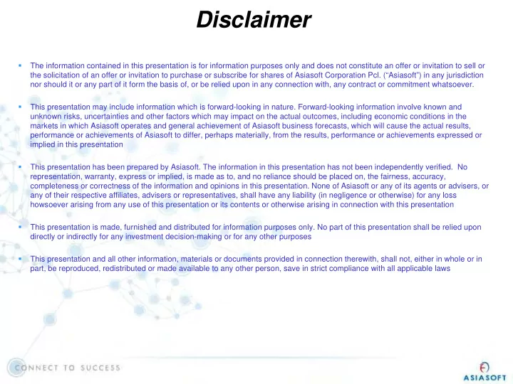 disclaimer