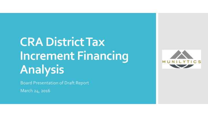 increment financing analysis