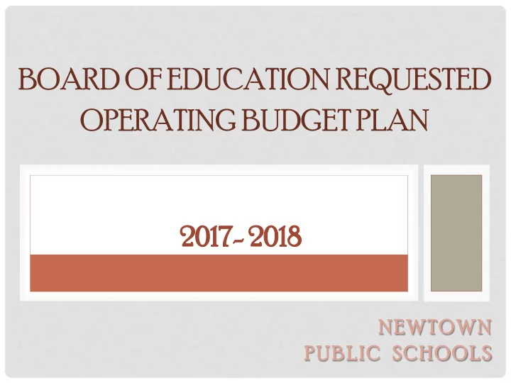 board of education requested