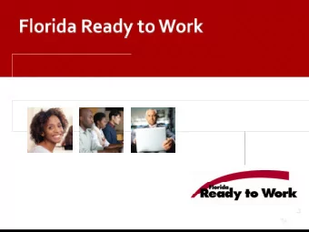 Yolanda Sneed Project Director Florida Ready to Work  and WIN Learning Florida Ready to Work