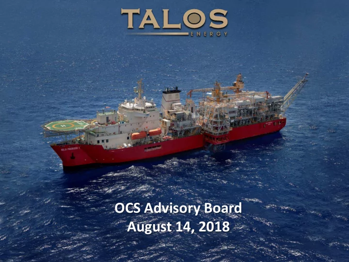 ocs advisory board august 14 2018 legal disclosure