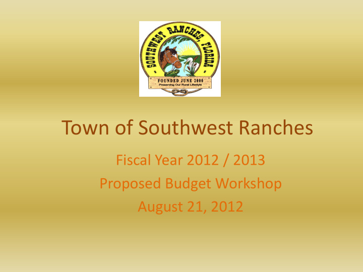 town of southwest ranches