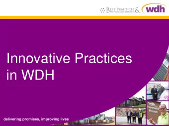 in WDH  Tracy Tallant Service Director   Human Resources  Martyn Gorton  Director of Investment