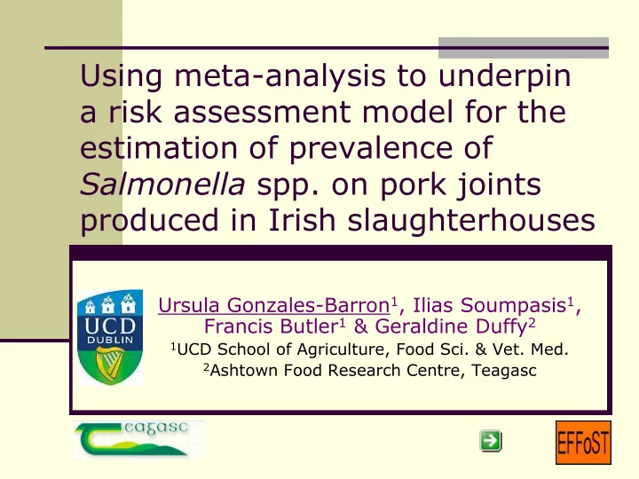 a risk assessment model for the estimation of prevalence