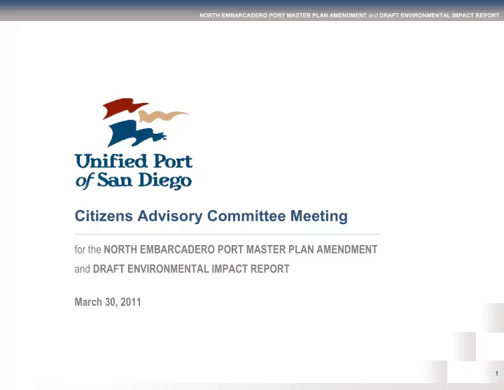 citizens advisory committee meeting