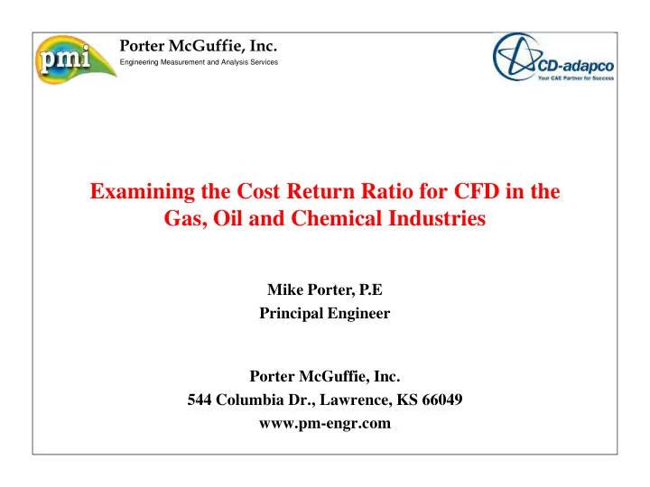 examining the cost return ratio for cfd in the gas oil