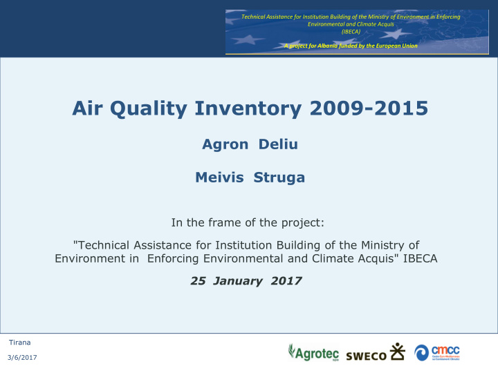 air quality inventory 2009 2015