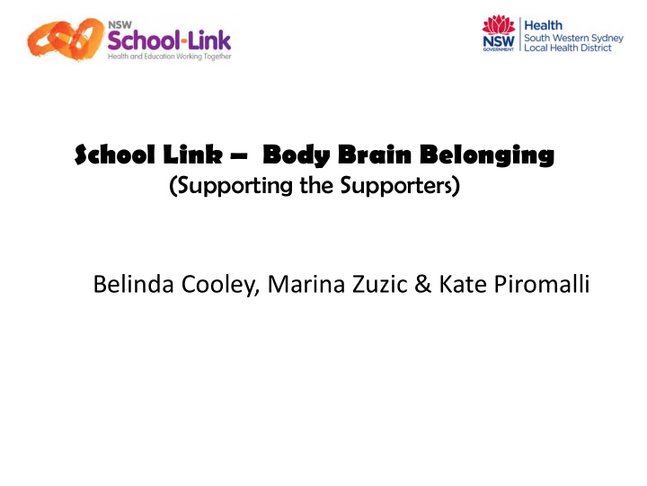 school link body brain belonging