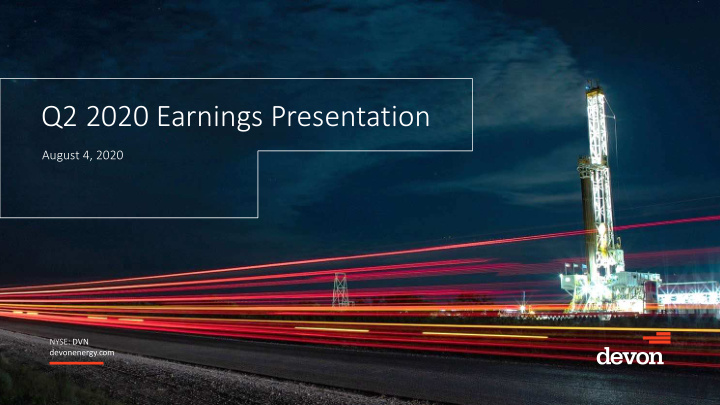 q2 2020 earnings presentation