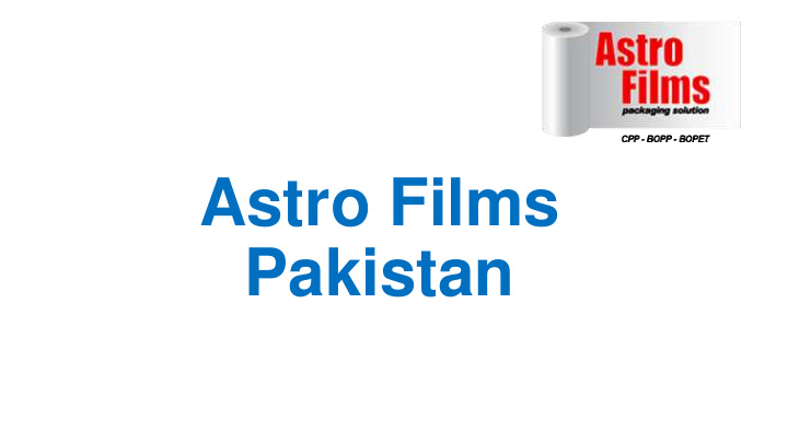 astro films pakistan company profile