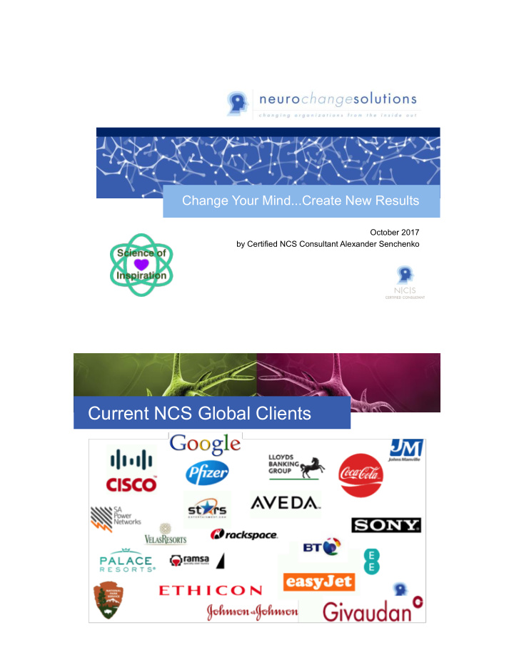 current ncs global clients