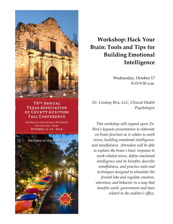 workshop hack your brain tools and tips for building