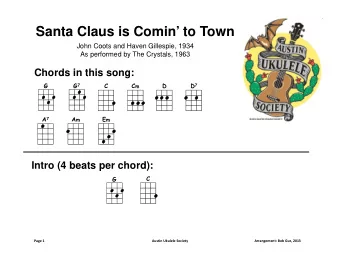 Santa Claus is Comin to Town  John Coots and Haven Gillespie, 1934  As performed by The