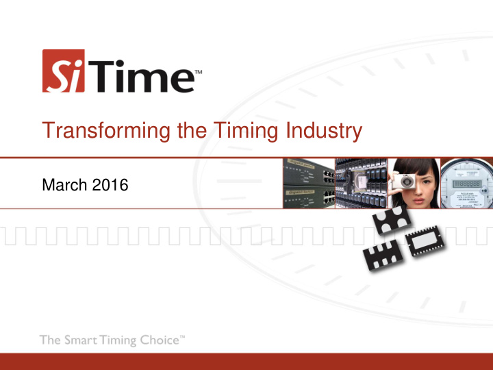 transforming the timing industry
