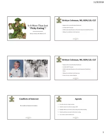 Is It More Than Just  Registered &amp; Licensed Dietitian Nutritionist  Picky Eating ?