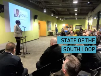 STATE OF THE  SOUTH LOOP  1  Roosevelt Rd.  Lake Shore Drive  Cermak Rd.  Clark St.  Indiana Ave. 3