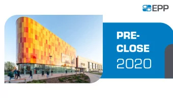 2020  PRE-CLOSE  Presenters  2020  Tomasz Trzso  Micha wierczyski  Jacek Bagiski  Chief