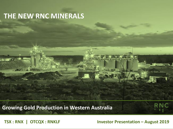 the new rnc minerals