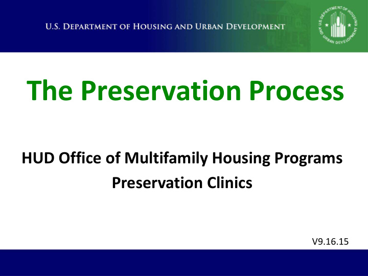 the preservation process
