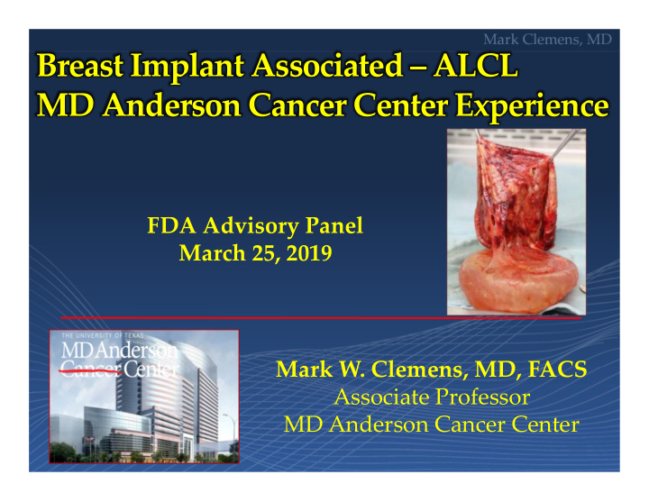 breast implant associated alcl md anderson cancer center