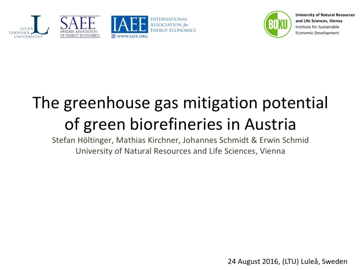 the greenhouse gas mitigation potential