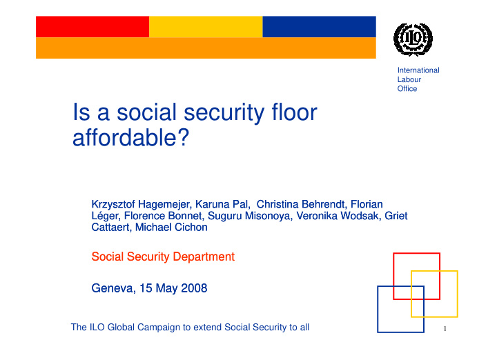 is a social security floor affordable