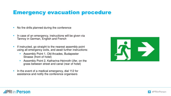 emergency evacuation procedure