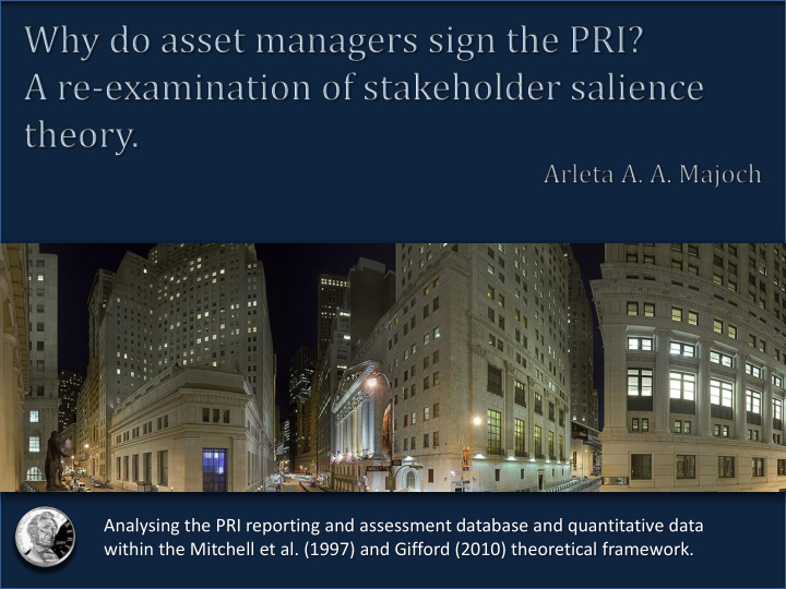 analysing the pri reporting and assessment database and