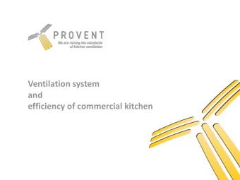 efficiency of commercial kitchen KIVENTIS | The highest efficiency of commercial kitchen   1997