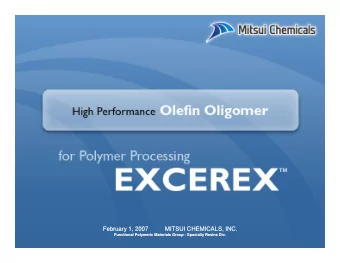 February 1, 2007          MITSUI CHEMICALS, INC.  February 1, 2007          MITSUI CHEMICALS, INC.