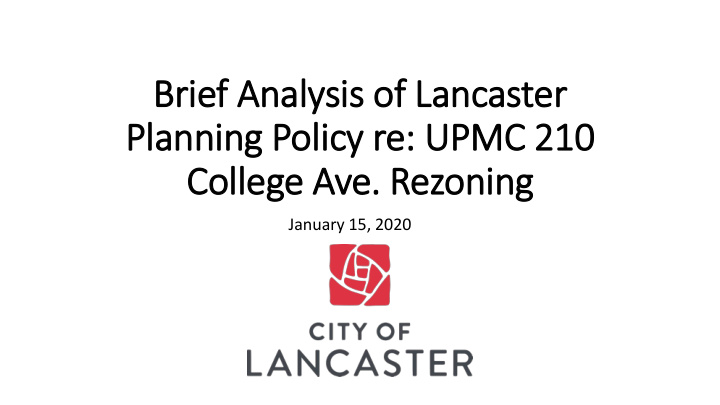 br brief a f analysis of of la lancaster pl planning