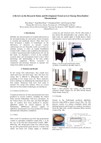 A Review on the Research Status and Development Trend on Low Energy Beta-Emitter  Measurement Hara
