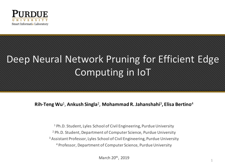 deep neural network pruning for efficient edge computing