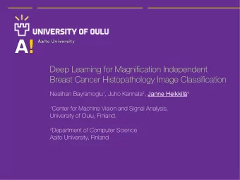 Deep Learning for Magnification Independent  Breast Cancer Histopathology Image Classification