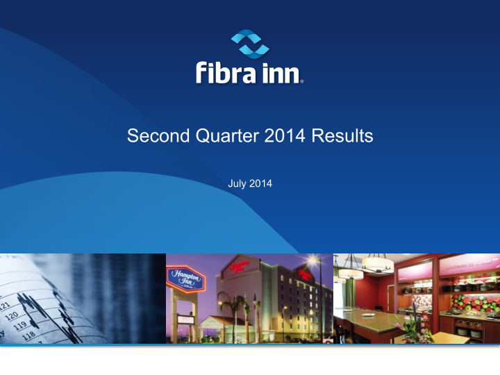 second quarter 2014 results