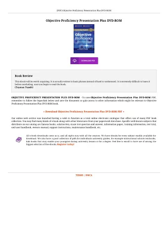 Objective Proficiency Presentation Plus DVD-ROM  Objective Proficiency Presentation Plus DVD-ROM