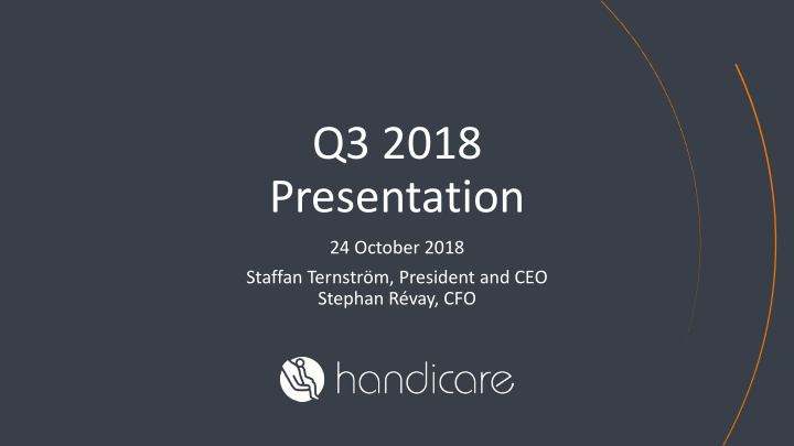 q3 2018 presentation