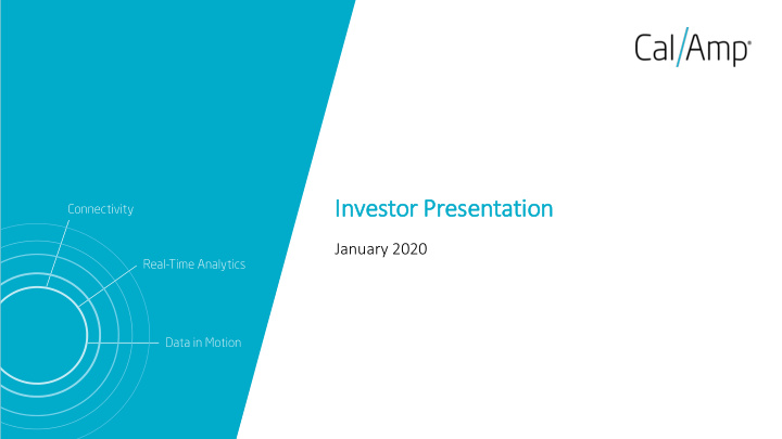 in investor presentation