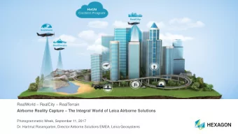 RealWorld  RealCity  RealTerrain Airborne Reality Capture  The Integral World of Leica