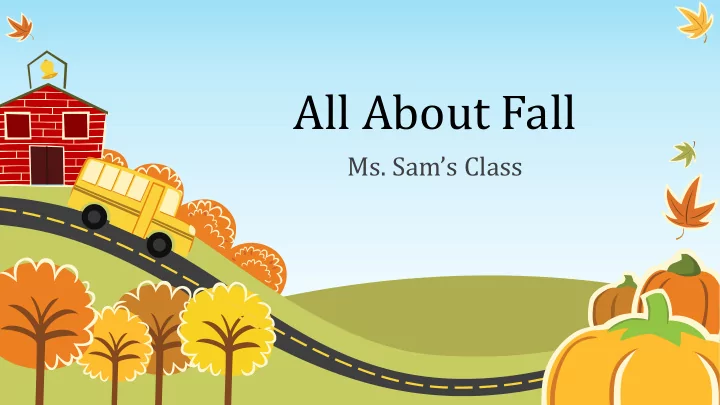 all about fall