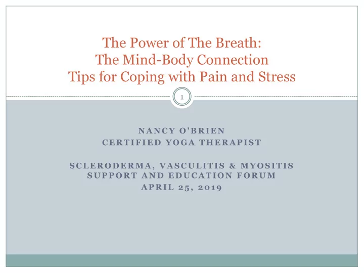 the power of the breath the mind body connection tips for