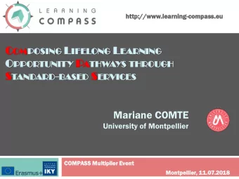 ICES S TAND ARD - BAS ED S ERVICES  NDARD  ASED  Mariane COMTE  University of Montpellier r Event