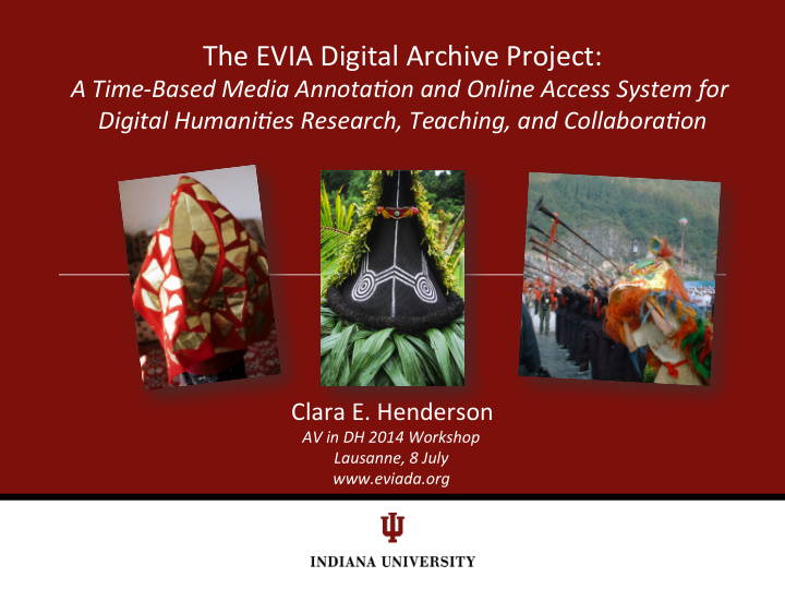 the evia digital archive project